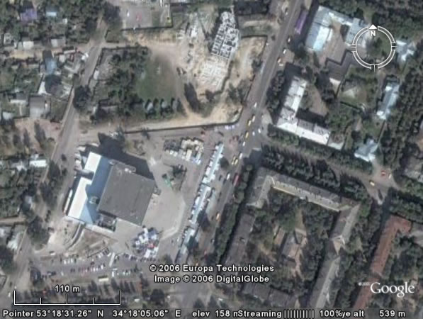 Google Earth Брянск: Бежицкий Универмаг